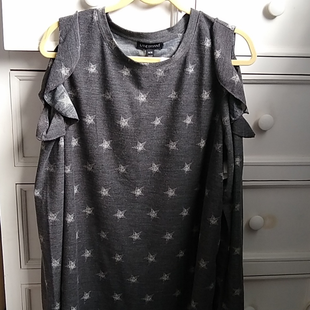 NWT// LANE BRYANT Cold Shoulder Blouse (14/16)